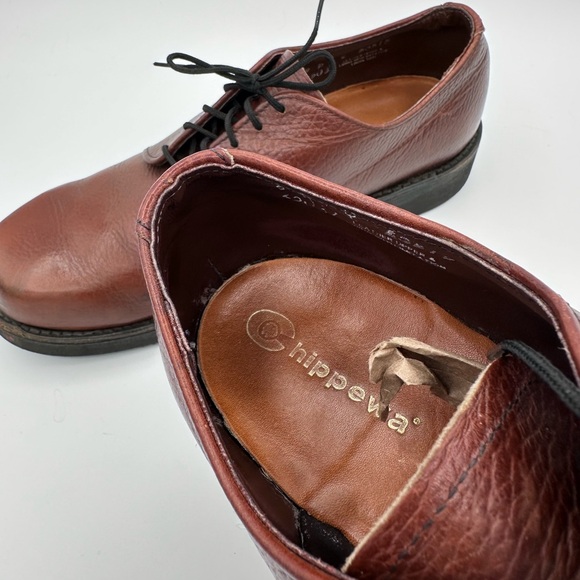 Original Chippewa Mahogany Brown Oxford Shoes - Picture 6 of 10